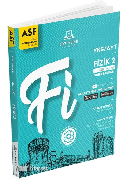 AYT Fizik 2 Çek Kopart Akıllı Soru Bankası Föyü ASF Soru Kalesi Yayınları