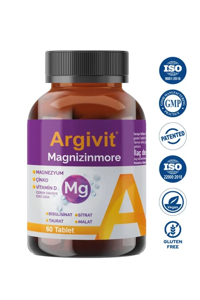 Magnizinmore Magnezyum, Çinko Ve Vitamin D  60 Tablet - 3