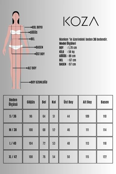 Kadın Truvakar Kol Bol Paça Saten İkili Takım 4236-25 - 9