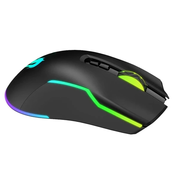 GameBooster M18 Inferno 2.4ghz Kablosuz RGB Aydınlatmalı Siyah Profesyonel Gaming Mouse - 2