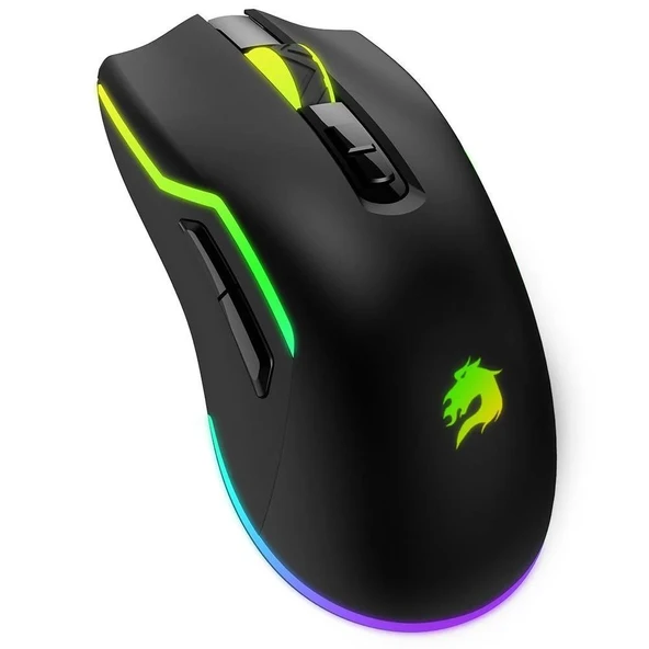 GameBooster M18 Inferno 2.4ghz Kablosuz RGB Aydınlatmalı Siyah Profesyonel Gaming Mouse - 3