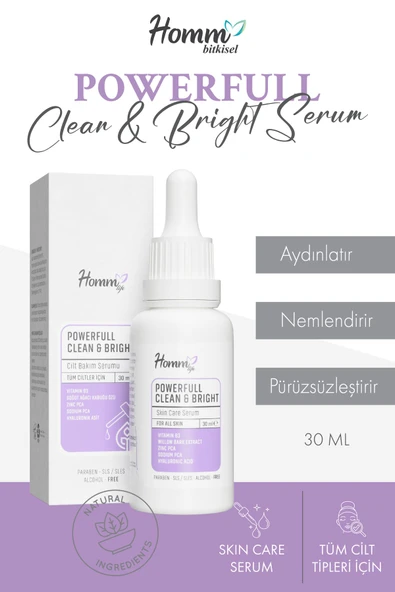 Homm Life Powerfull Clean & Brıght Serum 30 Ml
