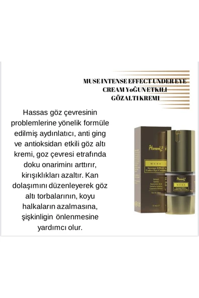 Homm Life Muse Intense Effect Under Eye Cream 15 Ml(göz Altı Kremi) - 3