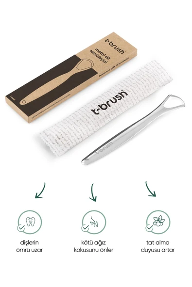 TBRUSH Çelik Dil Temizleyici - 2