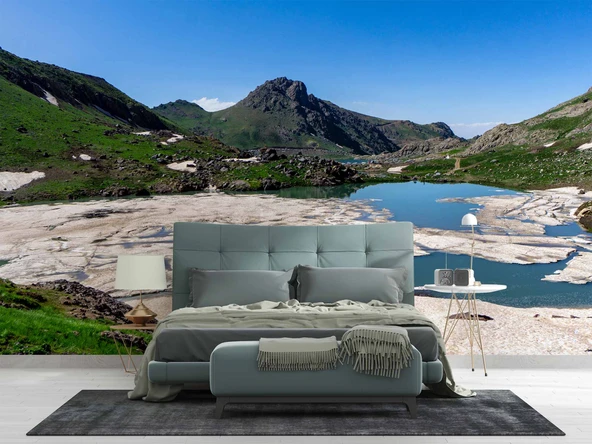 Hakkari Göl Manzaralı Duvar Kağıdı - Resim 2