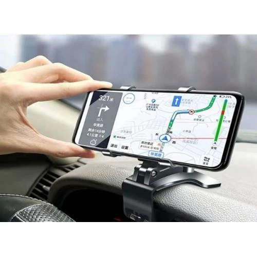 Araba Gösterge Üstüne Takılan 360 Oynar Başlıklı Telefon Tutucu - 6