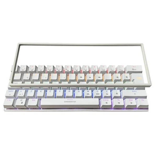 GameBooster G11 GHOST Rainbow Aydınlatmalı Beyaz Mekanik Gaming Klavye - 3