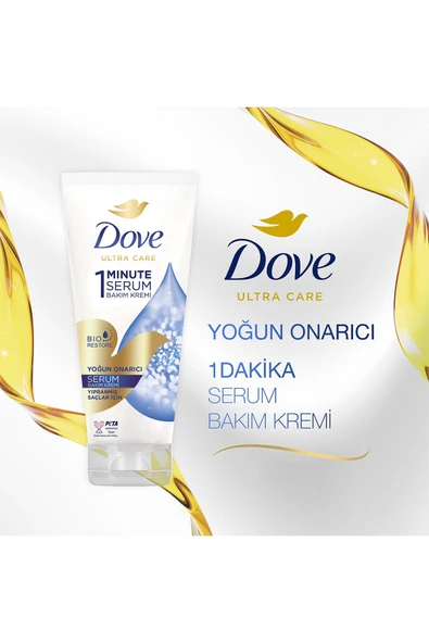 DOVE Ultra Care 1 Minute Serum Saç Bakım Kremi Yoğun Onarıcı 170 ml - 3