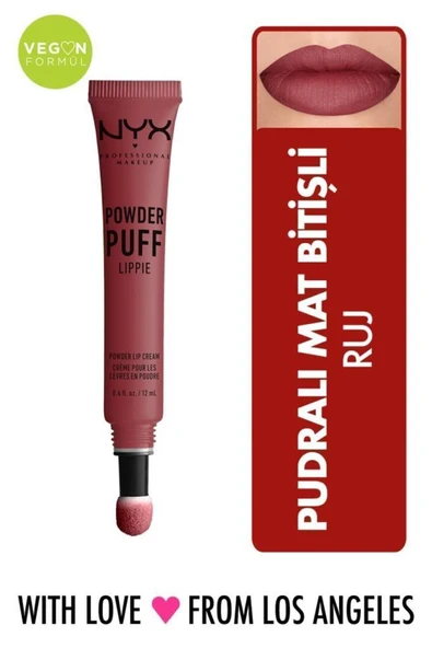 NYX PROFESSİONAL MAKEUP Ruj - Powder Puff Lippie Squad Goals 800897140434
