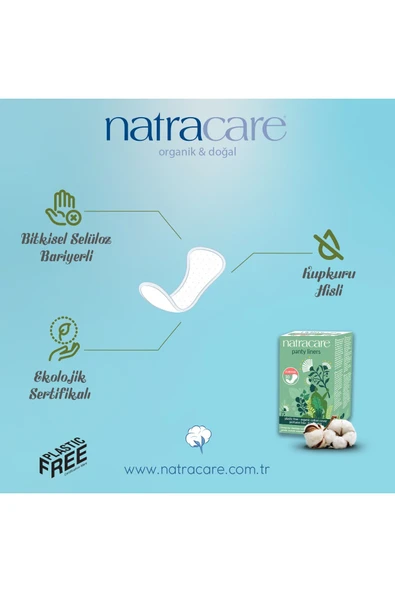 NATRACARE Organik Ped Günlük Anatomik Şekilli 30 Adet Kategori: Günlük Ped - 2