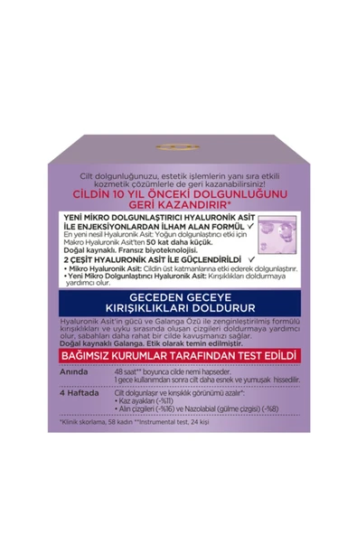 L'OREAL PARİS Loreal Revitalift Yoğun Dolgunlaştırıcı Yaşlanma Karşıtı Gece Kremi 50 ml - 3