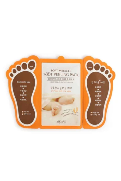 MJCARE Miracle Foot Peeling Pack - Mjcare Çorap Tipi Ayak Peeling Maskesi