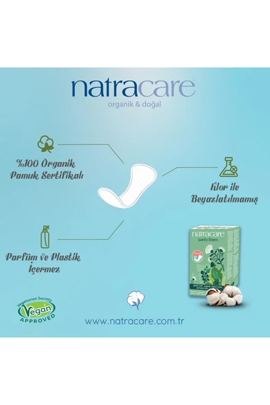 NATRACARE Organik Ped Günlük Anatomik Şekilli 30 Adet Kategori: Günlük Ped - 3
