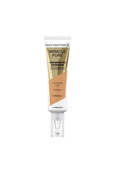 MAX FACTOR Miracle Pure Foundation Warm Sand No:70