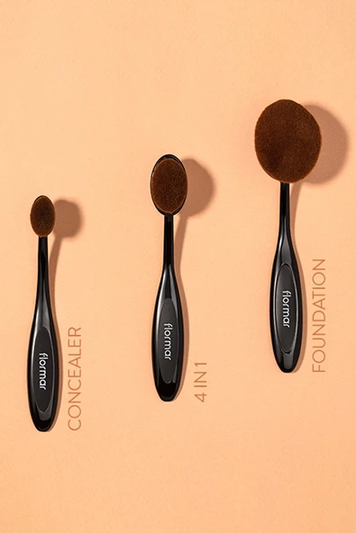 FLORMAR Tsrmx Eğimli Fondöten Fırçası - Oval Foundation Brush - 039 - 8690604598496 Star Collection 997 - 6