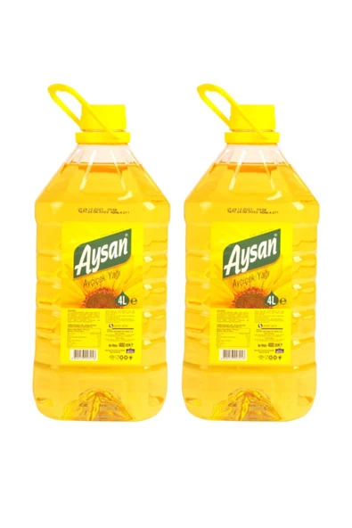 AYSAN Ayçiçek Yağı 4 Lt Pet X 2 Adet - 1