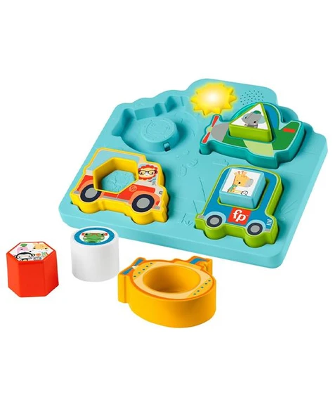 Fisher Price Sesli ve Işıklı Arabalar Puzzle HRP31 - 2