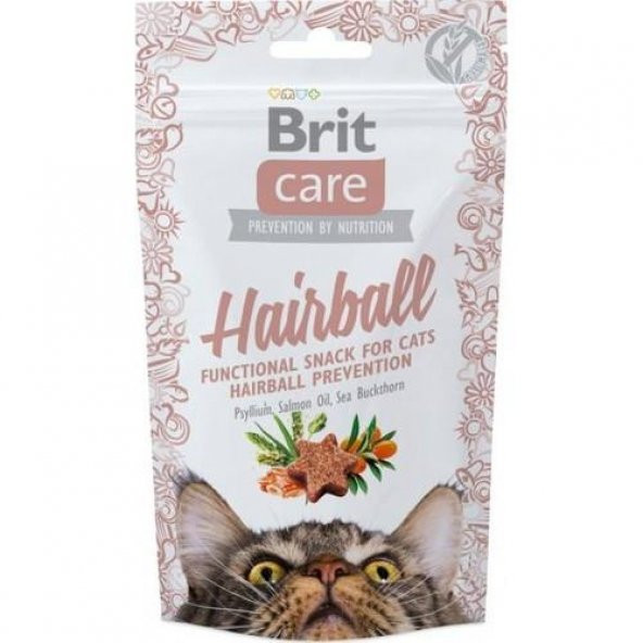 Brit Care Hairball Somonlu Tüy Yumağı Önleme Için Kedi Ödülü 50 Gr