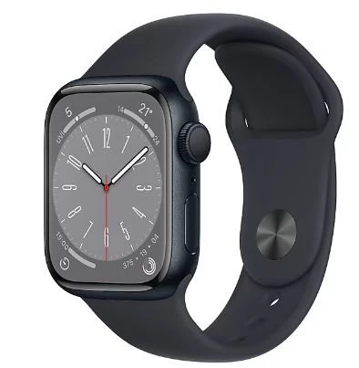 Apple Watch Series 8 GPS 41mm Gece Yarısı Alüminyum Kasa ve Spor Kordon Akıllı Saat MNP53TU/A  - Açılmış Kutu (Sıfır Kondisyon)