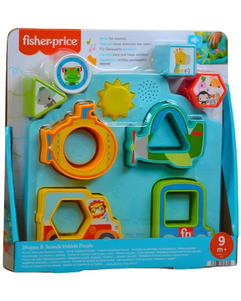 Fisher Price Sesli ve Işıklı Arabalar Puzzle HRP31