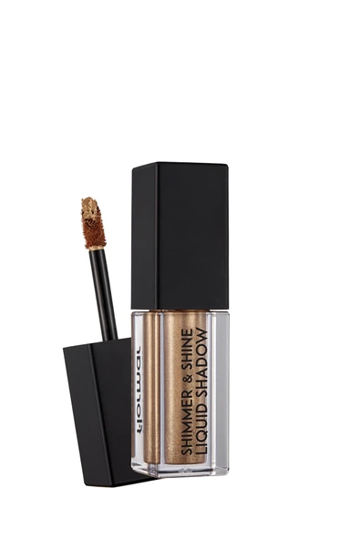 FLORMAR Likit Göz Farı - Shimmer & Shine Liquid Shadow 003 Ambitious Gold - Resim 5