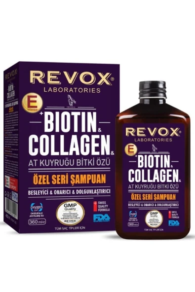 Revox Biotin Collagen At Kuyruğu Bitki Özlü Şampuan 360ml