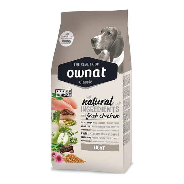 Ownat 4 kg Tavuklu Classic Light Adult Köpek Maması ürün görseli 1
