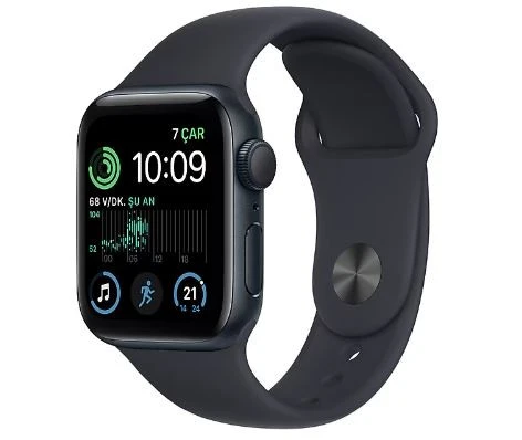 APPLE Watch SE GPS 40 mm MNJT3TU/A Gece Yarısı Alüminyum Kasa ve Gece Yarısı Spor Kordon TEŞHİR
