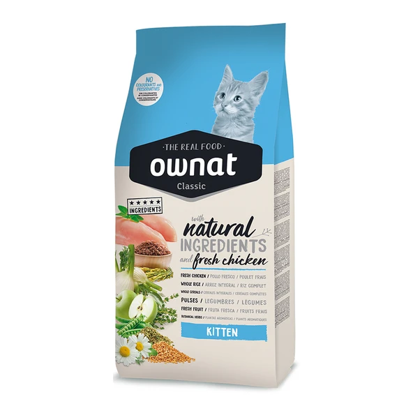 Ownat 4 kg Classic Yavru Tavuklu Kedi Maması ürün görseli