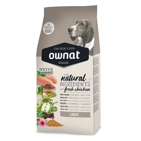 Ownat 12 kg Tavuklu Classic Light Adult Köpek Maması ürün görseli 1