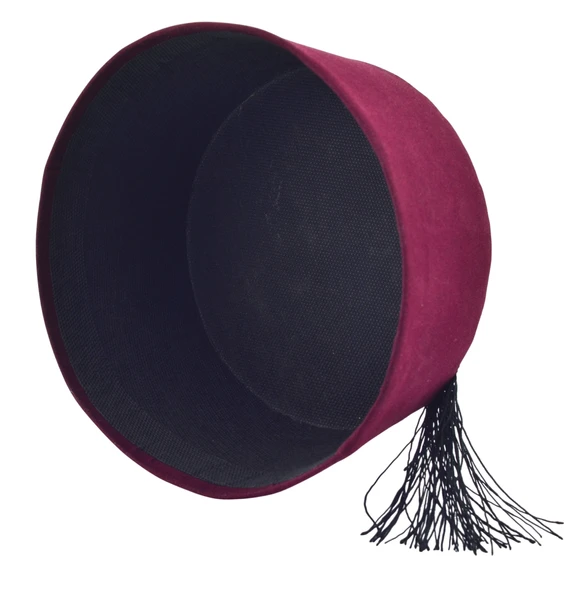 Biz Osmanlı Torunuyuz Yazılı Püsküllü Erkek Fesi 8,5cm Kısa - 3