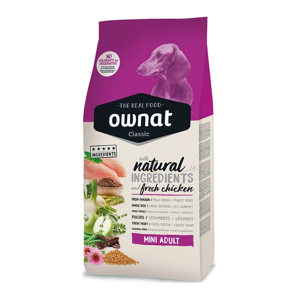 Ownat 4 kg Tavuklu Classic Mini Adult Köpek Maması ürün görseli 1