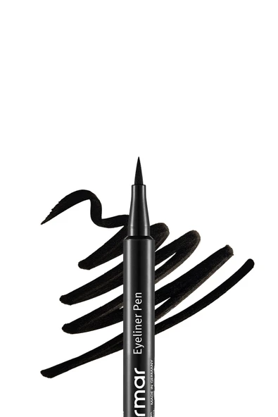 FLORMAR Yarı Mat Bitişli Eyeliner (SİYAH) - Eyeliner Pen - 001 Black - 8690604109609