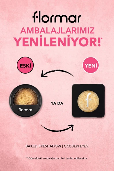 FLORMAR Baked Yüksek Pigmentli & Yoğun Işıltılı Fırınlanmış Göz Farı - 2