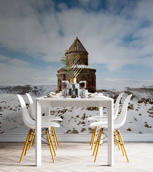 Kars Kış Manzaralı Duvar Kağıdı - Resim 4