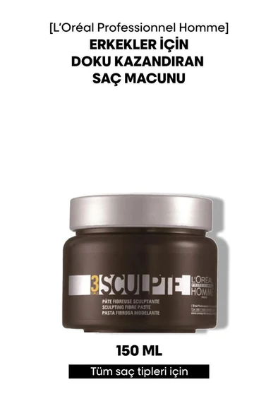 Loreal Professionnel Homme Sculpte Doku Lifli Macun No:3 150ml