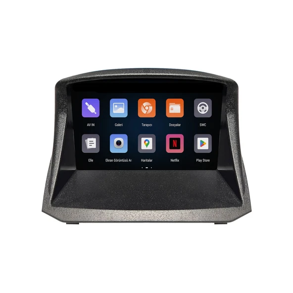 Ford Fiesta Araç Multimedya Android Ekran Carplay Navigasyon Double Teyp 2+32 9" 09-17 Black CADENCE - Resim 3