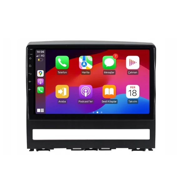 Fiat Albea Araç Multimedya Android Ekran Carplay Navigasyon Double Teyp 2+32 9" 05-12 Black CADENCE - Resim 3