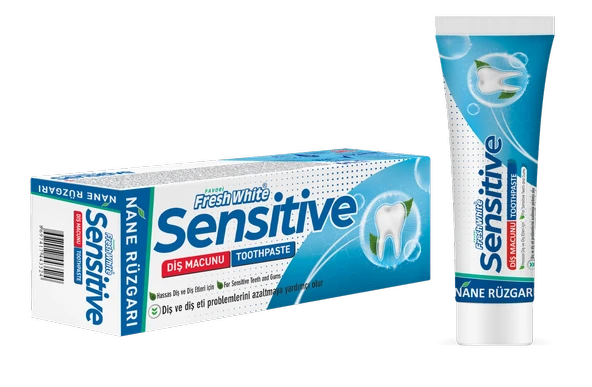 FRESH WHİTE SENSİTİVE DİŞ MACUNU NANE RÜZGARI  100ML - 1
