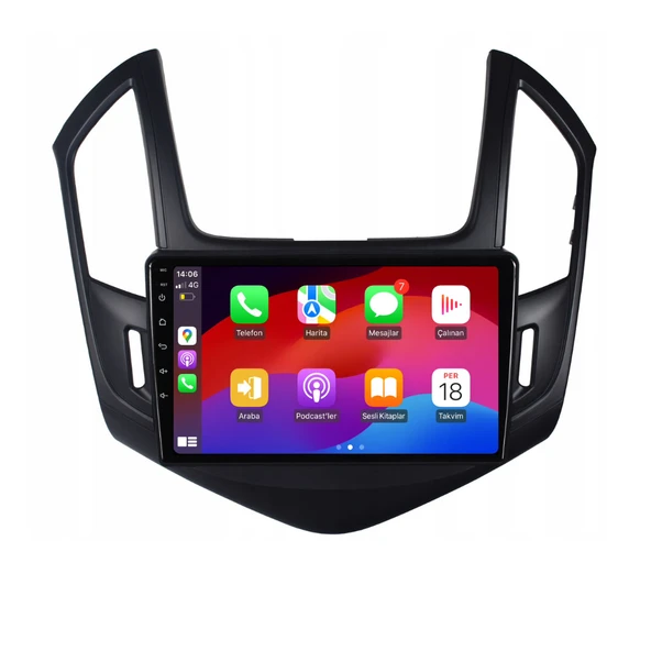 Chevrolet Cruze Araç Multimedya Android Ekran Carplay Double Teyp 2+32 9" 13-15 Black CADENCE - Resim 2
