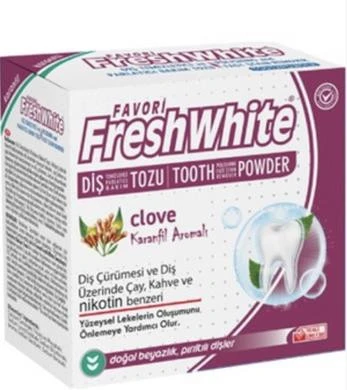 FRESH WHİTE DİŞ TOZU  KARANFİL AROMALI 50GR ürün görseli 1
