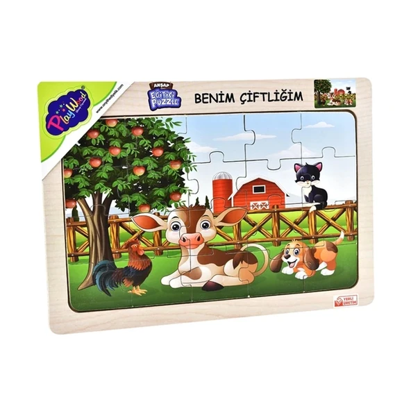 Onyıl Ahşap Puzzle - Benim Çiftliğim - 20 Parça - 2