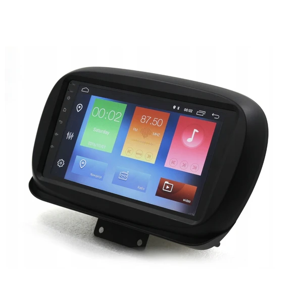 Fiat 500X Araç Multimedya Android Ekran Carplay Navigasyon Double Teyp 2+32 9" 15-21 Black CADENCE - Resim 2