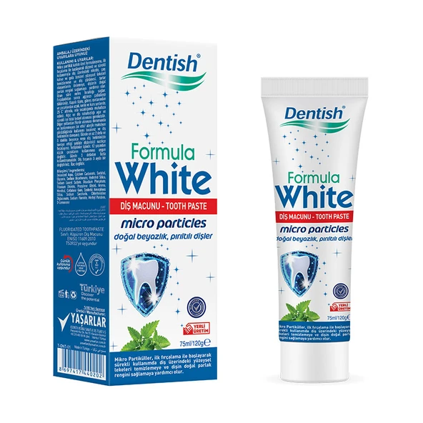 DENTİSH FORMULA WHİTE DİŞ MACUNU 75ML ürün görseli 1
