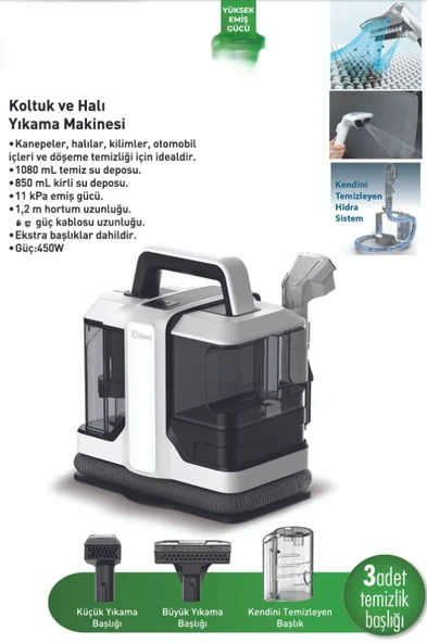 Koltuk Ve Halı Yıkama Makinesi Beyaz - 2
