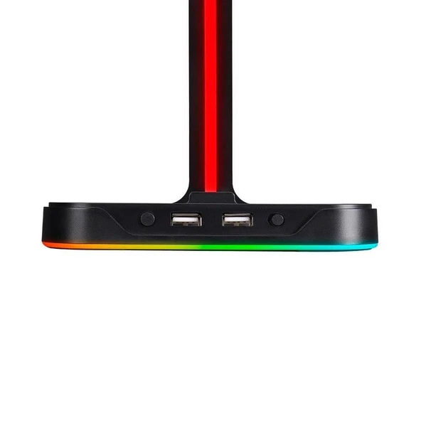 GameBooster HS01 RGB Aydınlatmalı İkili Kulaklık Standı - 5