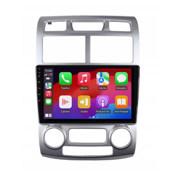 Kia Sportage Araç Multimedya Android Ekran Carplay Double Teyp 4+64 9" 05-09 Silver CADENCE Std - 2