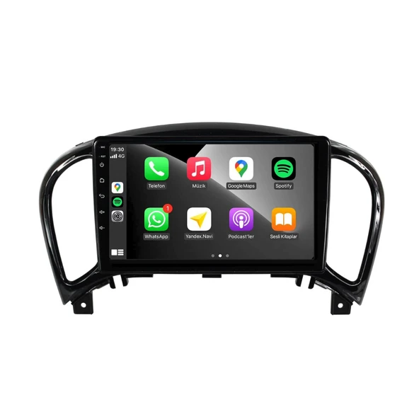 Nissan Juke Araç Multimedya Android Ekran Carplay Double Teyp Navigasyon 4+64 9" 11-19 P.Black CADENCE - 3