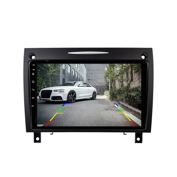 Mercedes Slk Araç Multimedya Android Ekran Carplay Navigasyon Double Teyp 4+64 9" 04-10 Black CADENCE - Resim 3