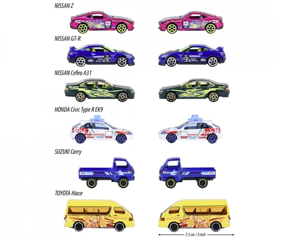 Majorette - Deluxe Japan Series Suzuki Carry (Mavi) - 7